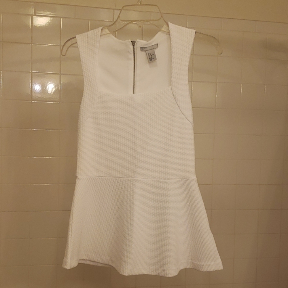 Peplum tank top